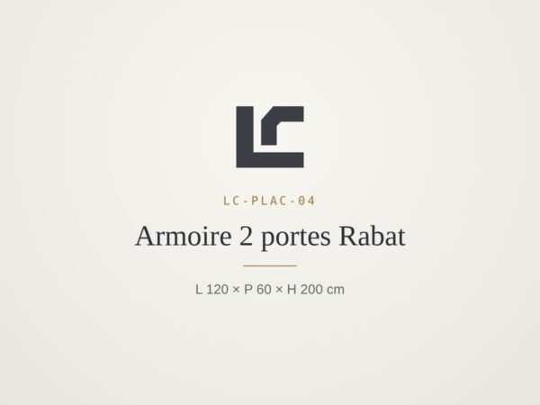 Rabat 2-door wardrobe – LINEACRAFT