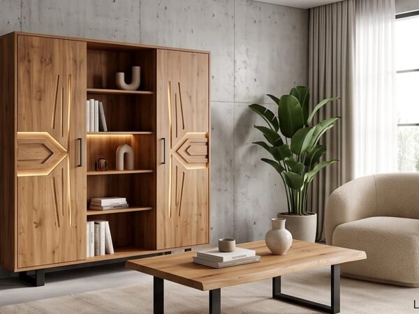 Flèche Bookcase 180 cm with LED