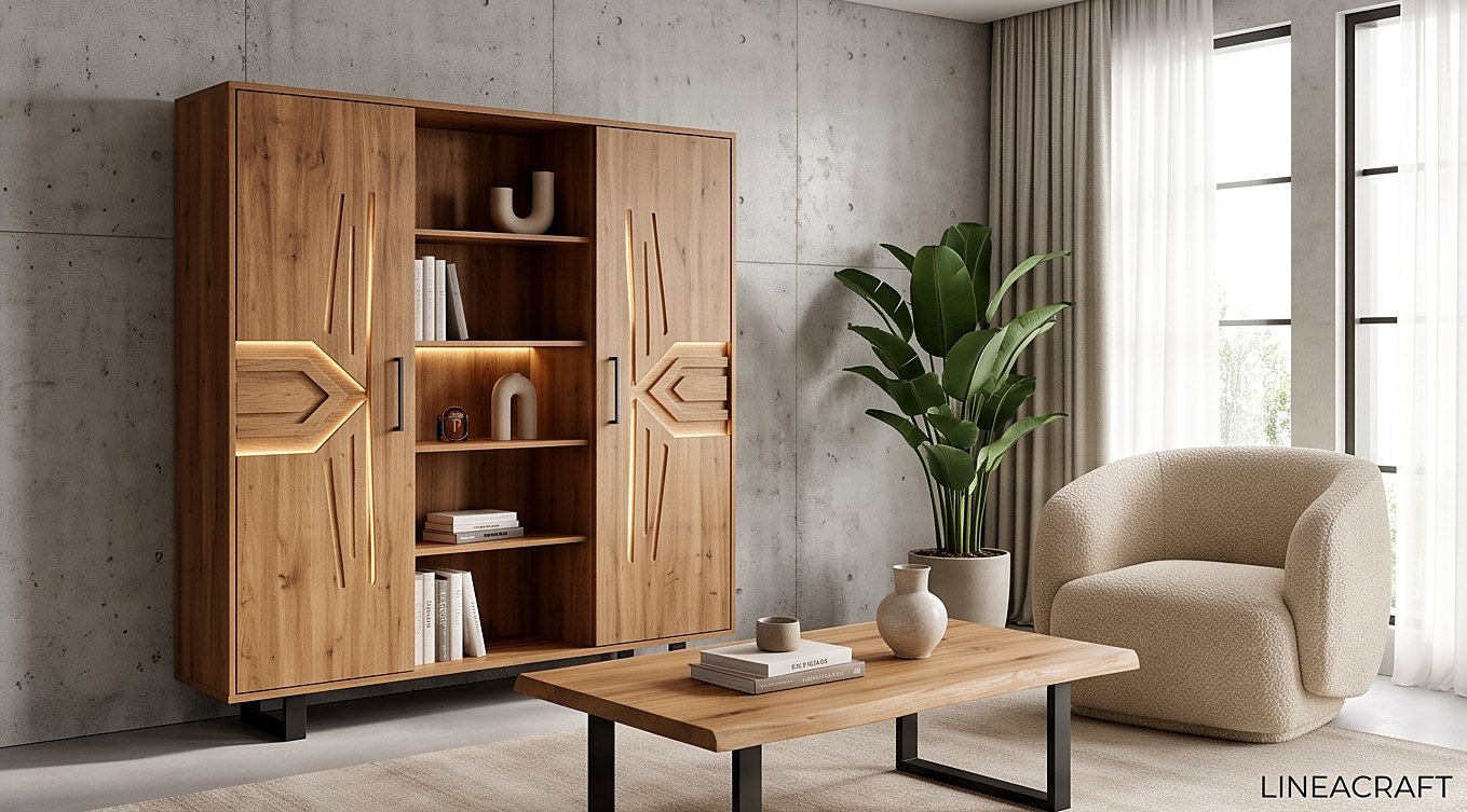 Flèche Bookcase 180 cm with LED