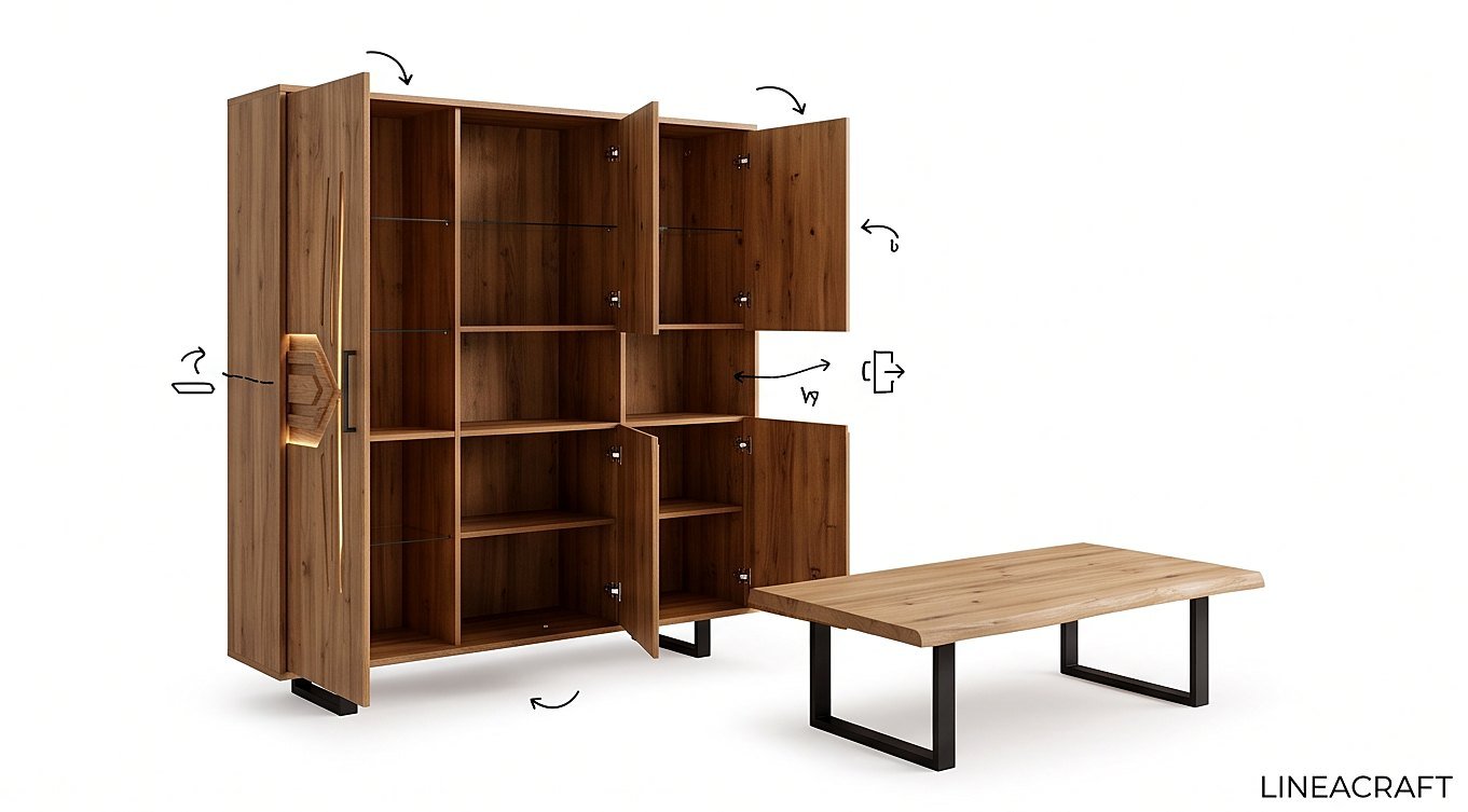 Flèche Bookcase 180 cm with LED – 2