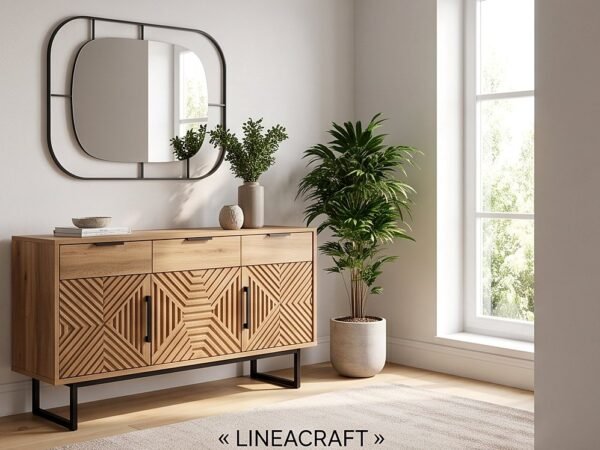 Zigzag Sideboard 140 cm in Oak
