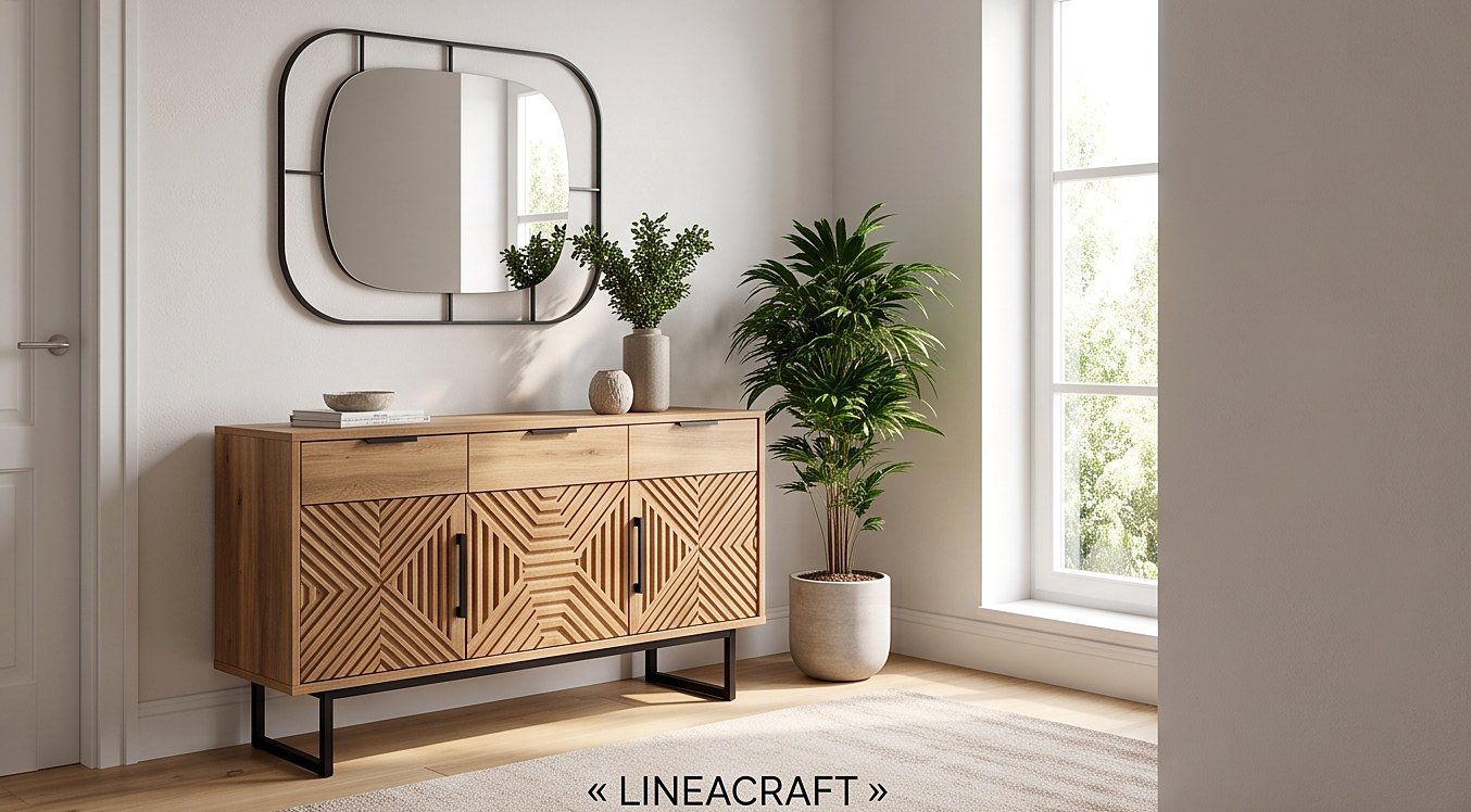 Zigzag Sideboard 140 cm in Oak