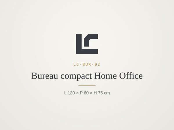 Compact home office desk – LINEACRAFT