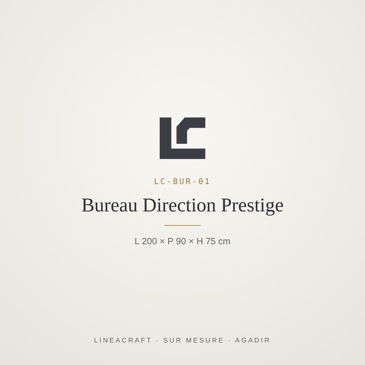 Prestige executive desk – LINEACRAFT