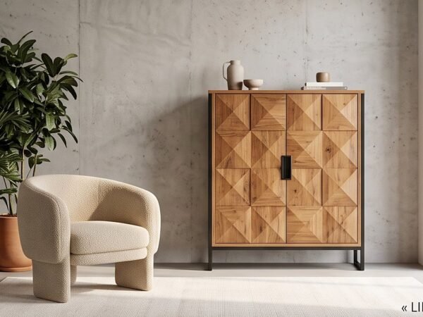 Diamant Bar Cabinet in Oak