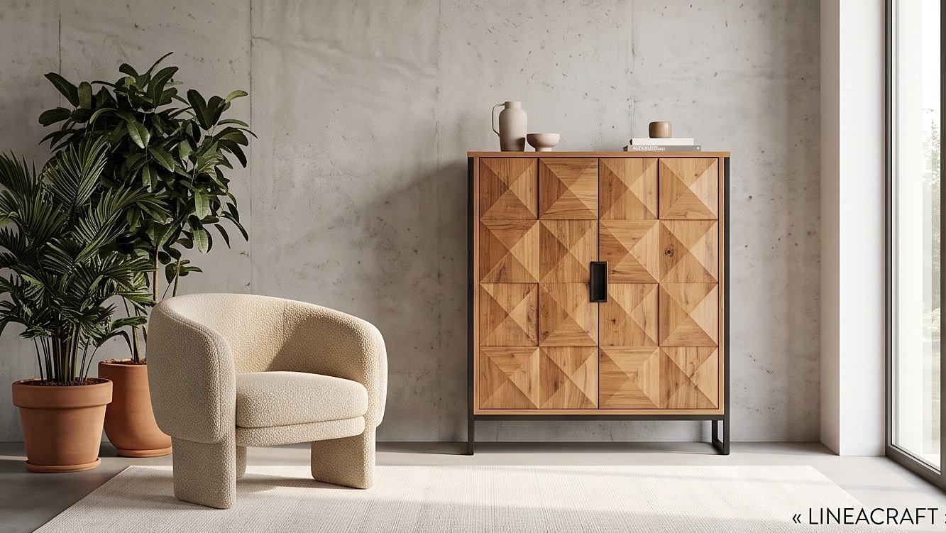 Diamant Bar Cabinet in Oak
