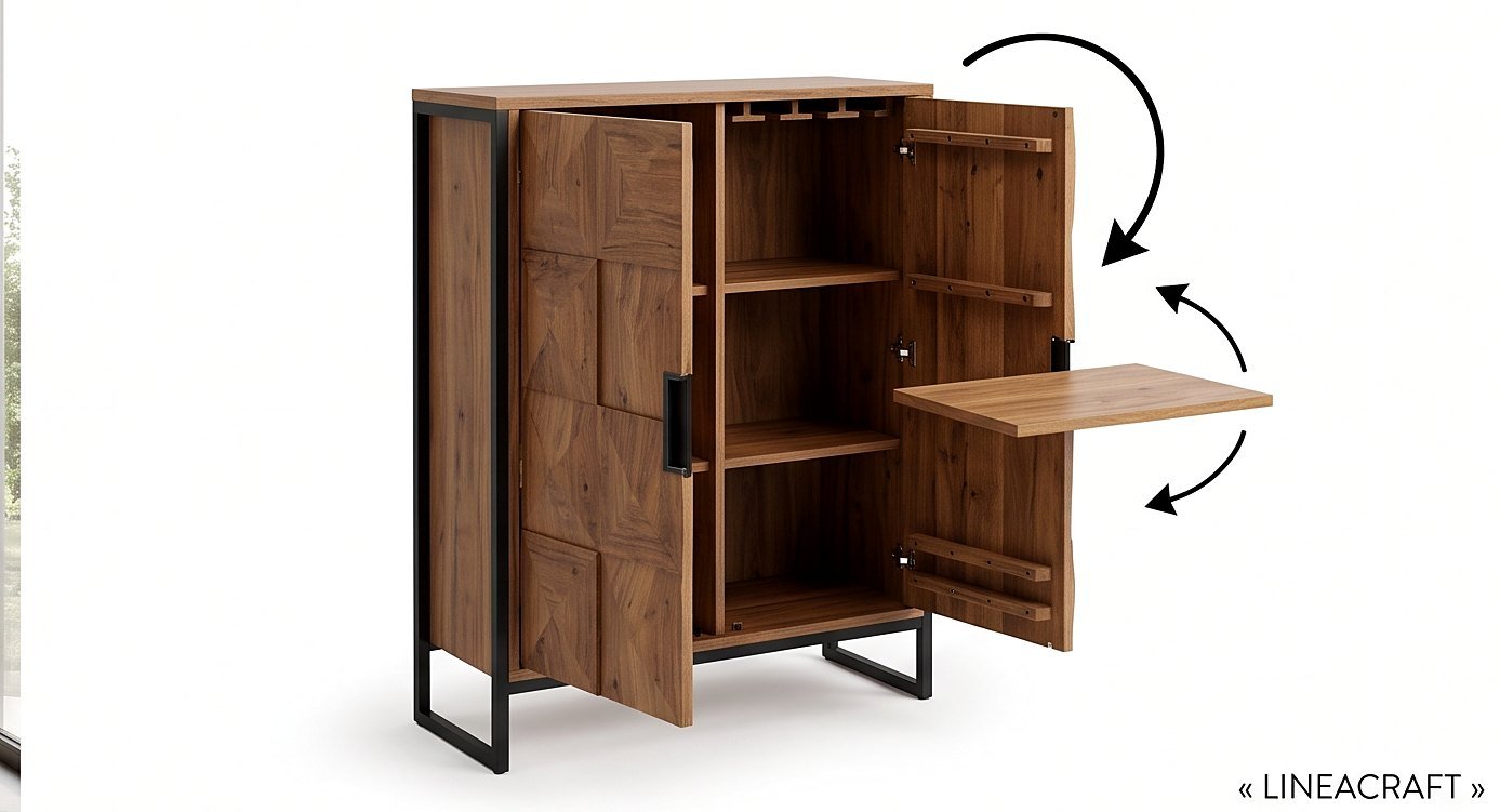 Diamant Bar Cabinet in Oak – 2