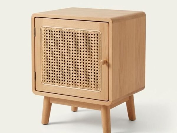 Rattan cane nightstand – LINEACRAFT