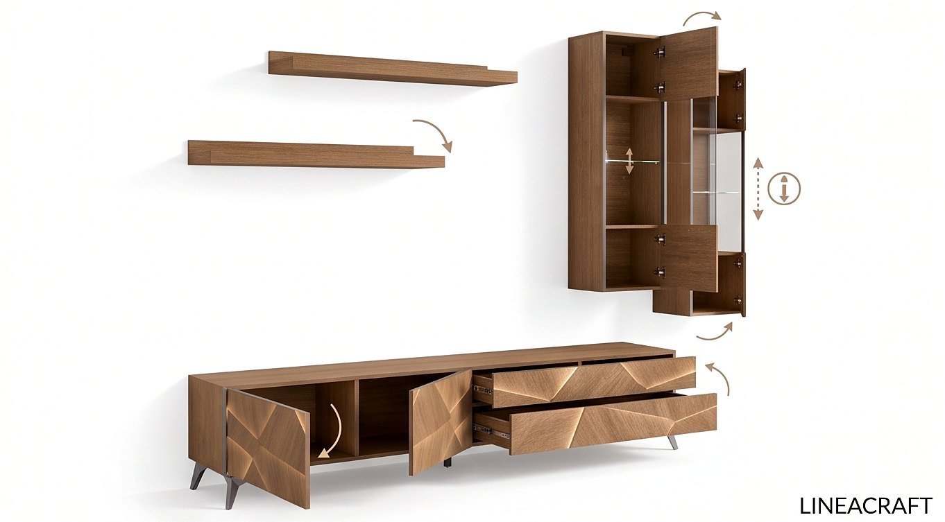 Facettes Wall TV Set – 2