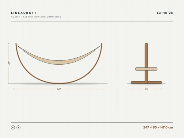 Hammock on Wooden Stand
