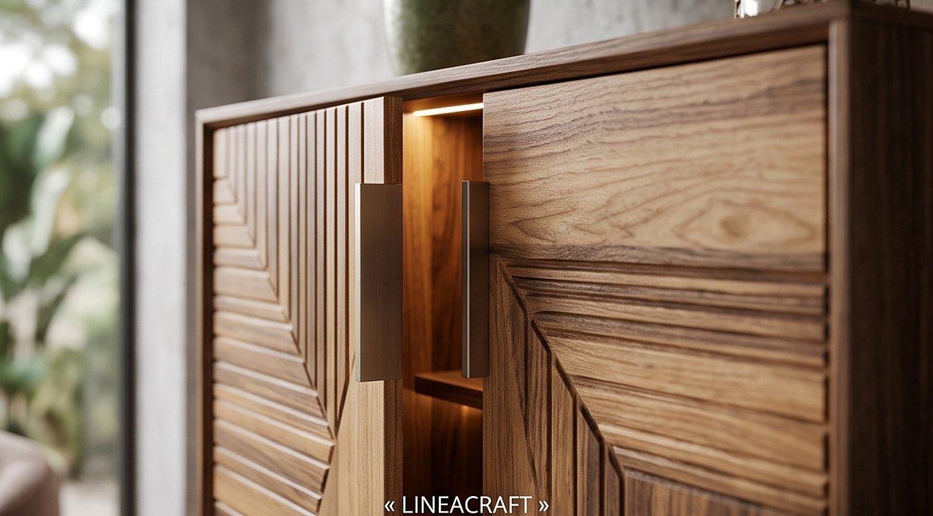 Losange Bar Cabinet in Walnut – 3