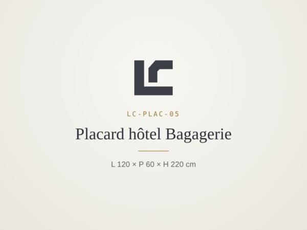 Hotel wardrobe with luggage rack – LINEACRAFT