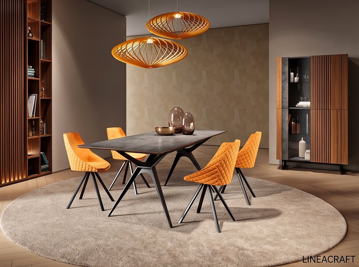 Compas Dining Table 220 cm, Ceramic Top
