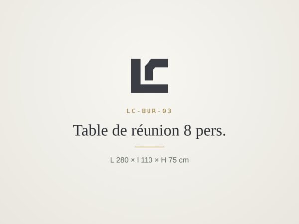 Meeting table for 8 – LINEACRAFT
