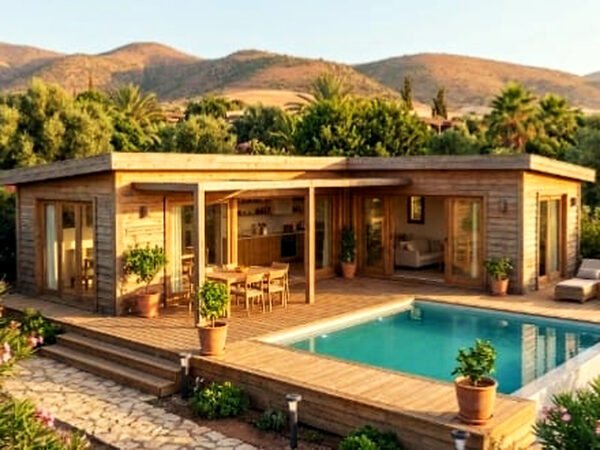 Villa lodge 70 m² with pool – LINEACRAFT Habitat